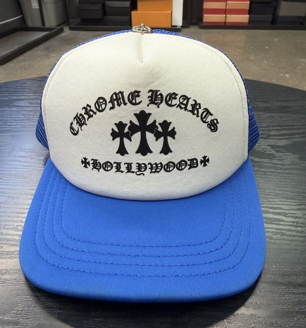 Chrome Hearts King Taco Blue Trucker Hat